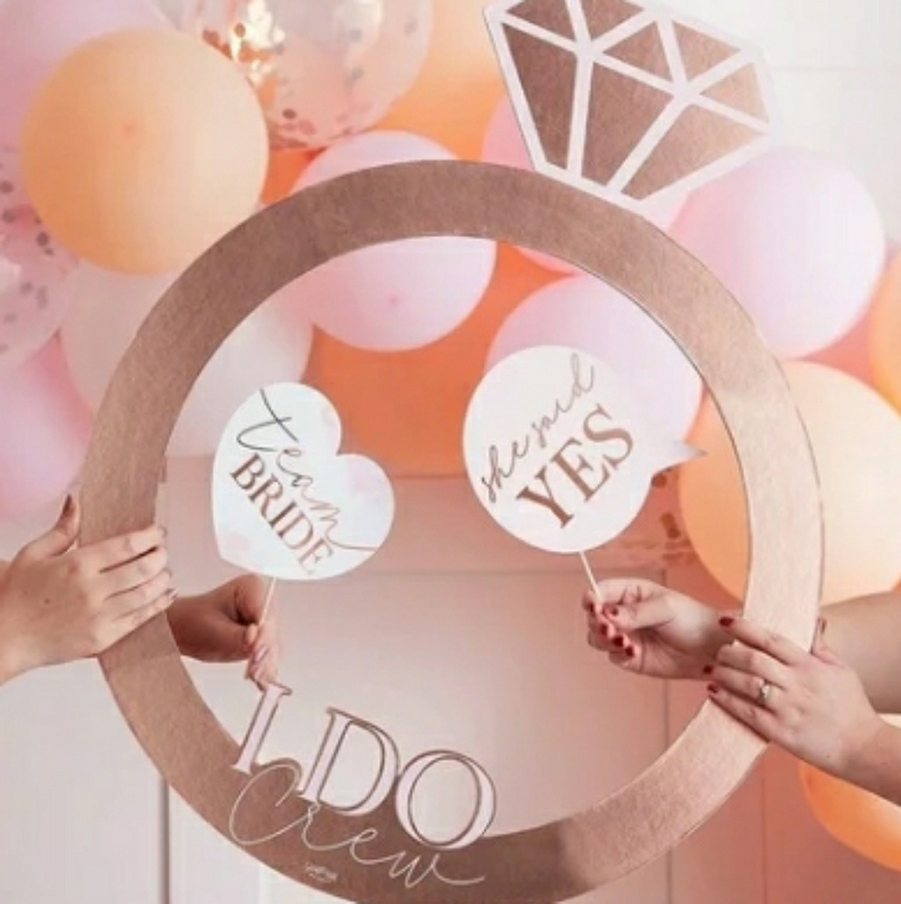 "I  DO CREW" BRIDAL SHOWER GOLD FOIL FAVORS